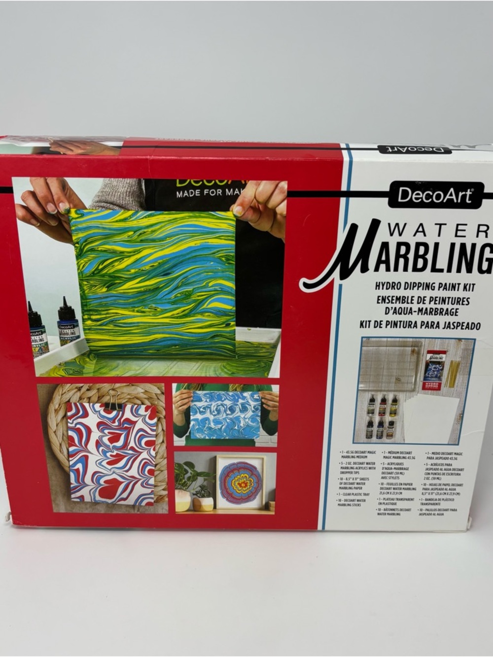 New DecoArt Water Marbling‎ Kit Hydro Dipping Paint Kit Crafts Painting Art